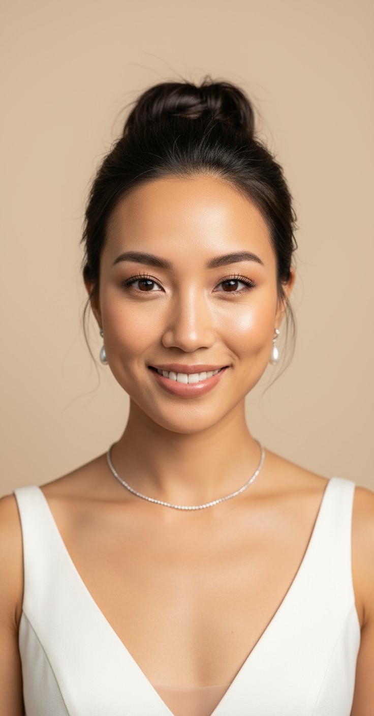 After Messy Bun Wedding Hair